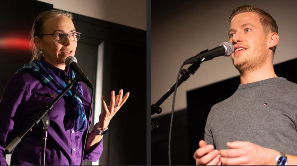 Samantha Joye and Simeon Pesch Tell Their Science Stories at Story Collider Event
